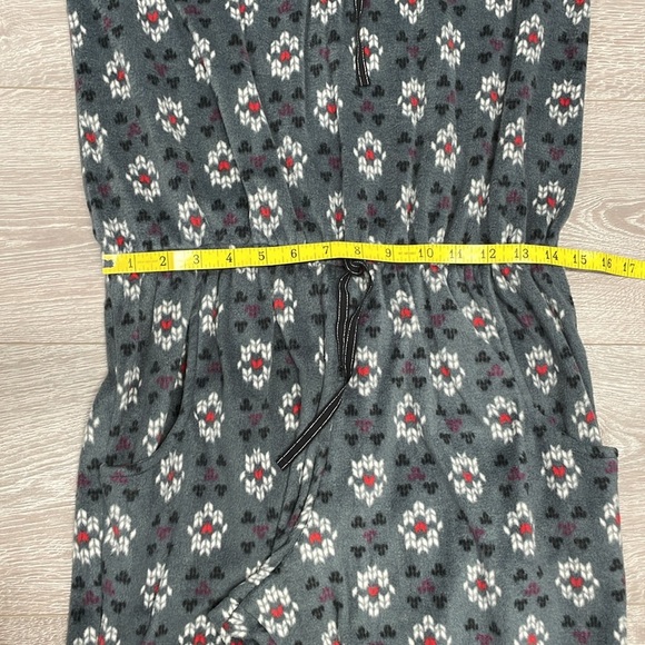 Kensie One Piece Microfleece Hooded Onesie Lounge Pajamas M - Picture 10 of 16